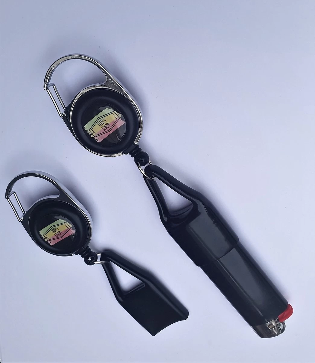 Merkloos Aanstekerhouder (intrekbaar) Met Koord EXCL Aansteker - Afbeelding 3