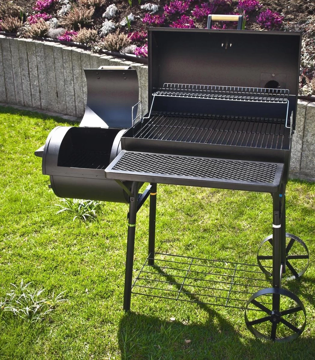 El Fuego Dakota - Barbecue - Smoker - Zwart - Grilloppervlak 66 X 41 Cm - Afmeting 132,5 X 66 X 122 Cm - Afbeelding 2