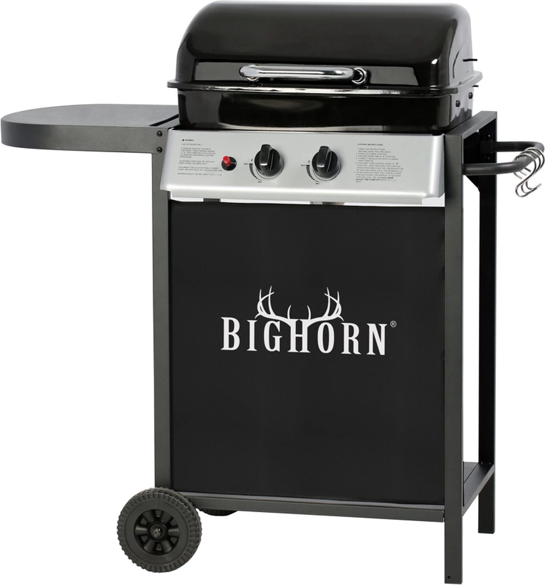 Bighorn Gasbarbecue En Grill – 2 Branders – Zwart - Afbeelding 2
