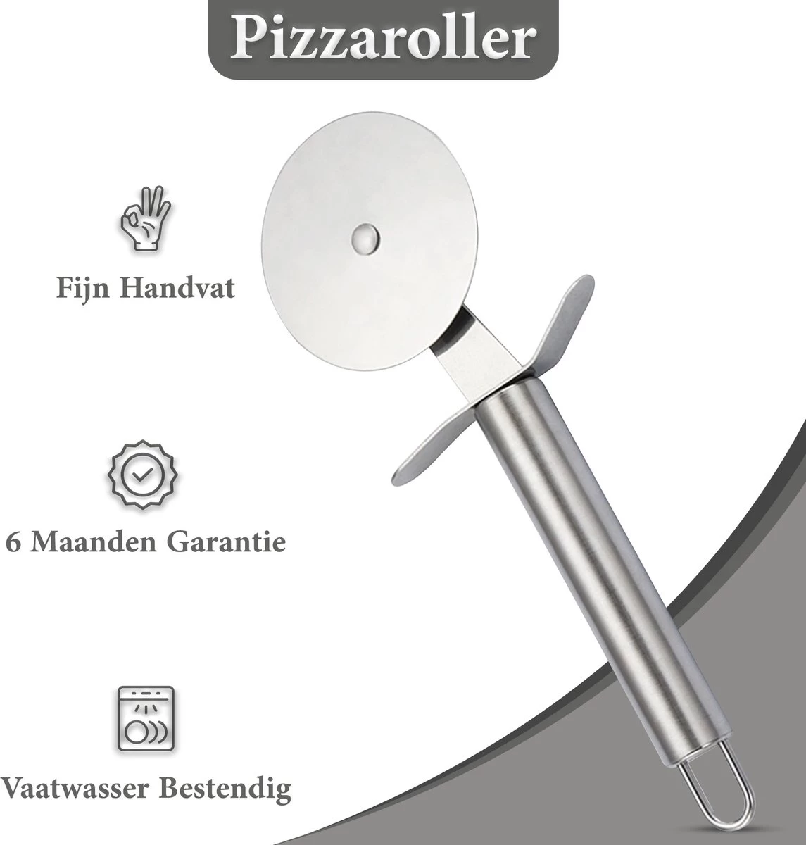 ProudProducts - Pizzasnijder - Ophangbaar - RVS - Afbeelding 3