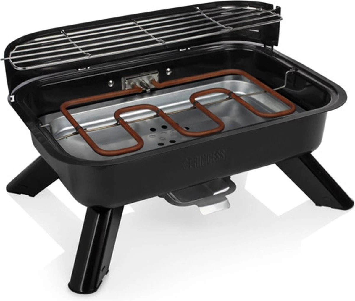Princess 112252 Hybride Barbecue – Elektrische BBQ - Tafelmodel - 2000W - 44x 29cm - Gebruik Elektrisch Of Met Kolen - Afbeelding 14