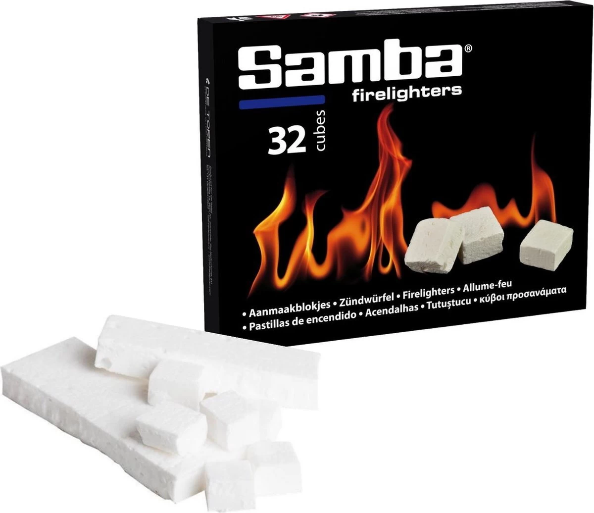 Samba Aanmaakblokjes 32 Stuks Wit Bbq Open Haard