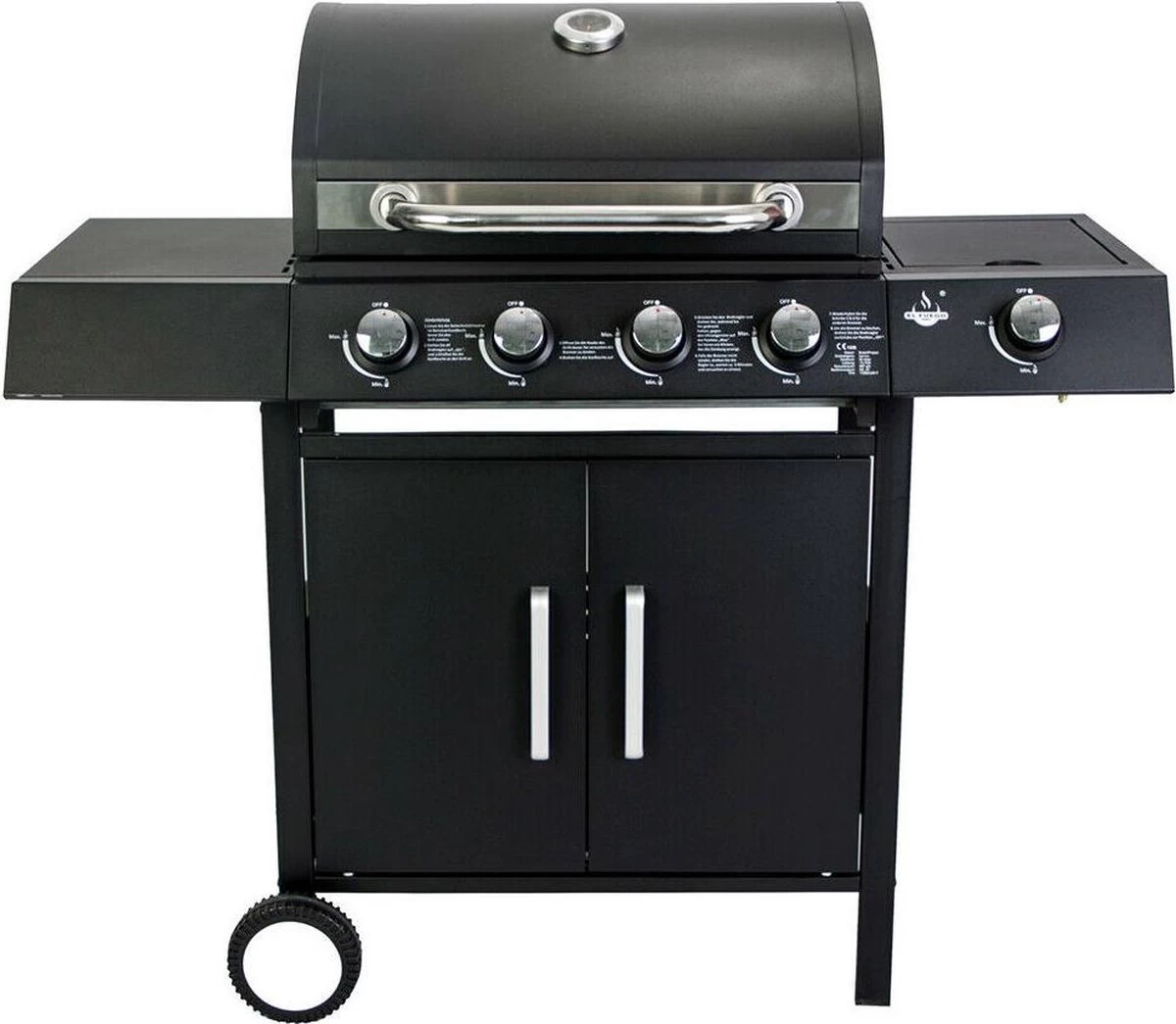 El Fuego San Angelo 4.1 Gasbarbecue - 5 Branders - Zwart