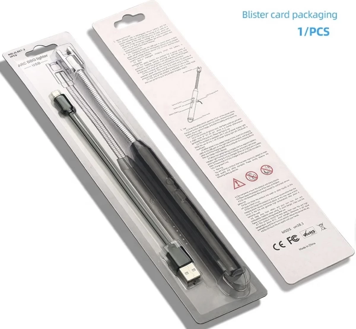 Le Cose USBurn-BBQ Aansteker-oplaadbare Aansteker Met Usb Kabel-Elektrische Plasma Aansteker-windbestendig En Buigzaam-zwart-USB-Lange Flexibele Aansteker - Afbeelding 4