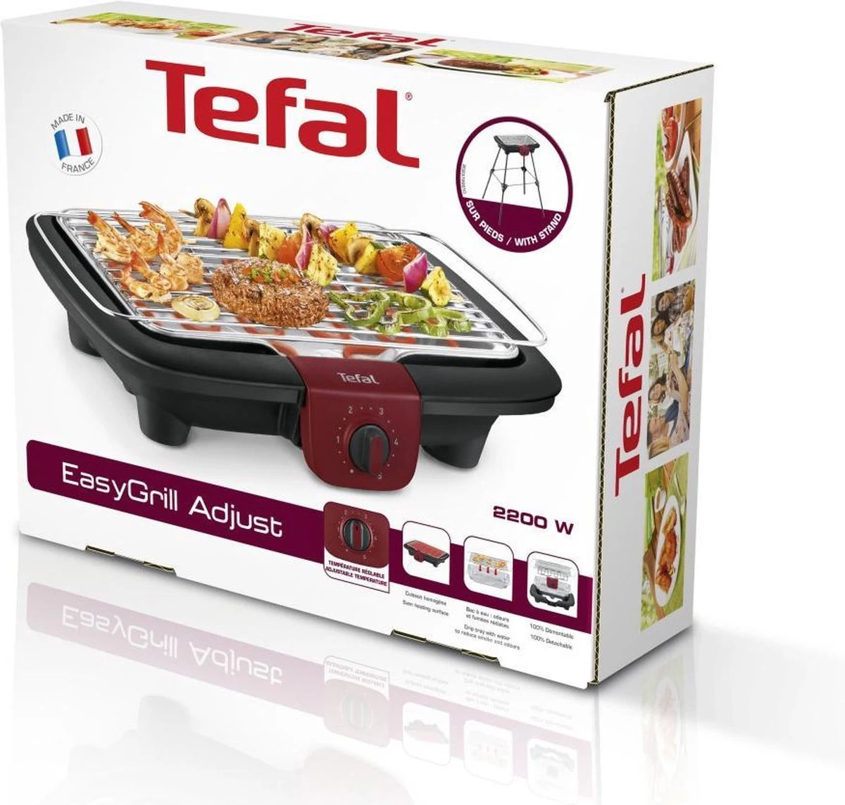 Tefal EasyGrill Elektrische Tafelbarbecue - 35x42 Cm - 2300W - Afbeelding 2