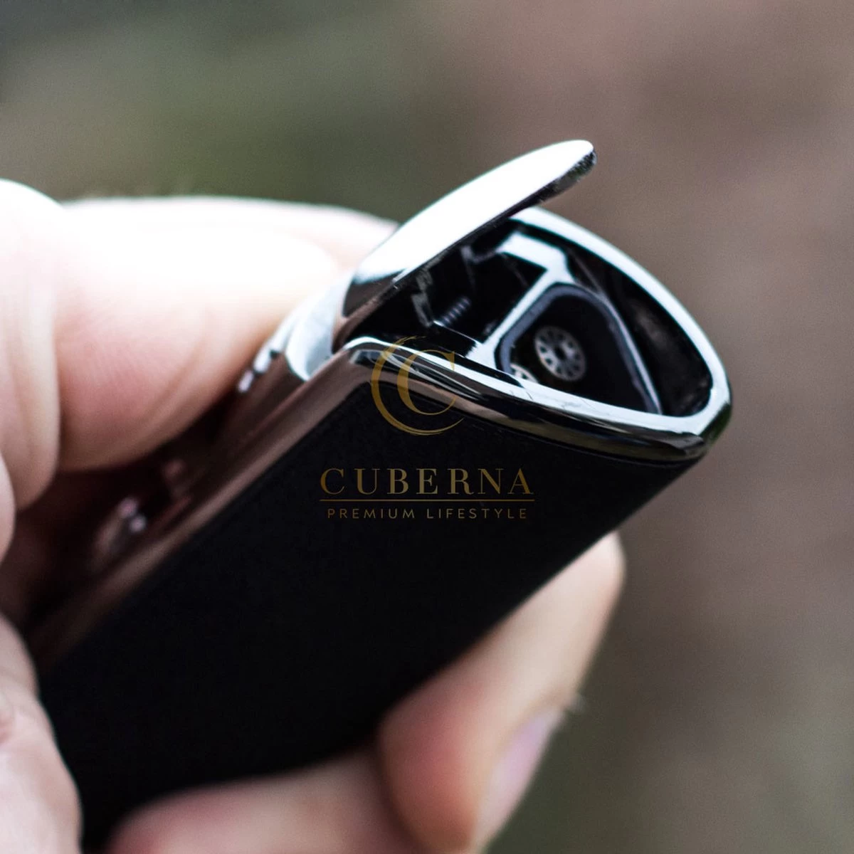 Merkloos The Master Lighter Sigarenaansteker Incl. Sigarenboor - Jet Flame Aansteker Voor Sigaren - Afbeelding 4