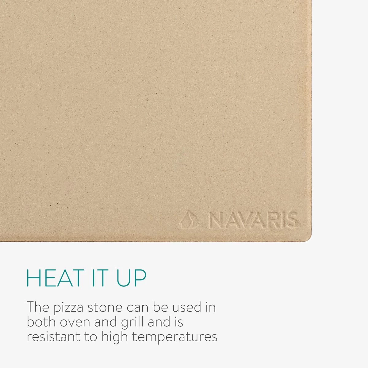 Navaris Pizzasteen XL Voor Oven En Barbecue - Rechthoekige Pizzaplaat 38 X 30 Cm - Inclusief Pizzaschep Met Extra Lang Handvat En Receptenboek - Afbeelding 7