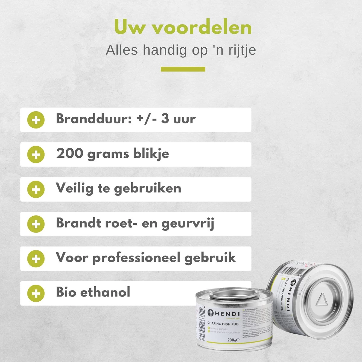 Hendi Brandpasta Voor Chafing Dish - Brandgel 200g - ( 6 Stuks ) - Afbeelding 4