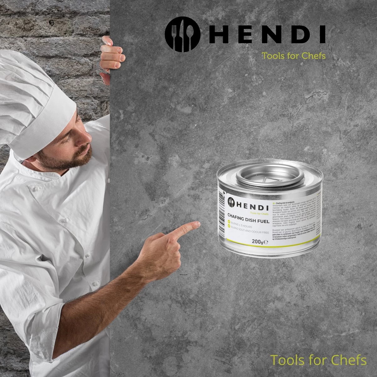 Hendi Brandpasta Voor Chafing Dish - Brandgel 200g - ( 6 Stuks ) - Afbeelding 5