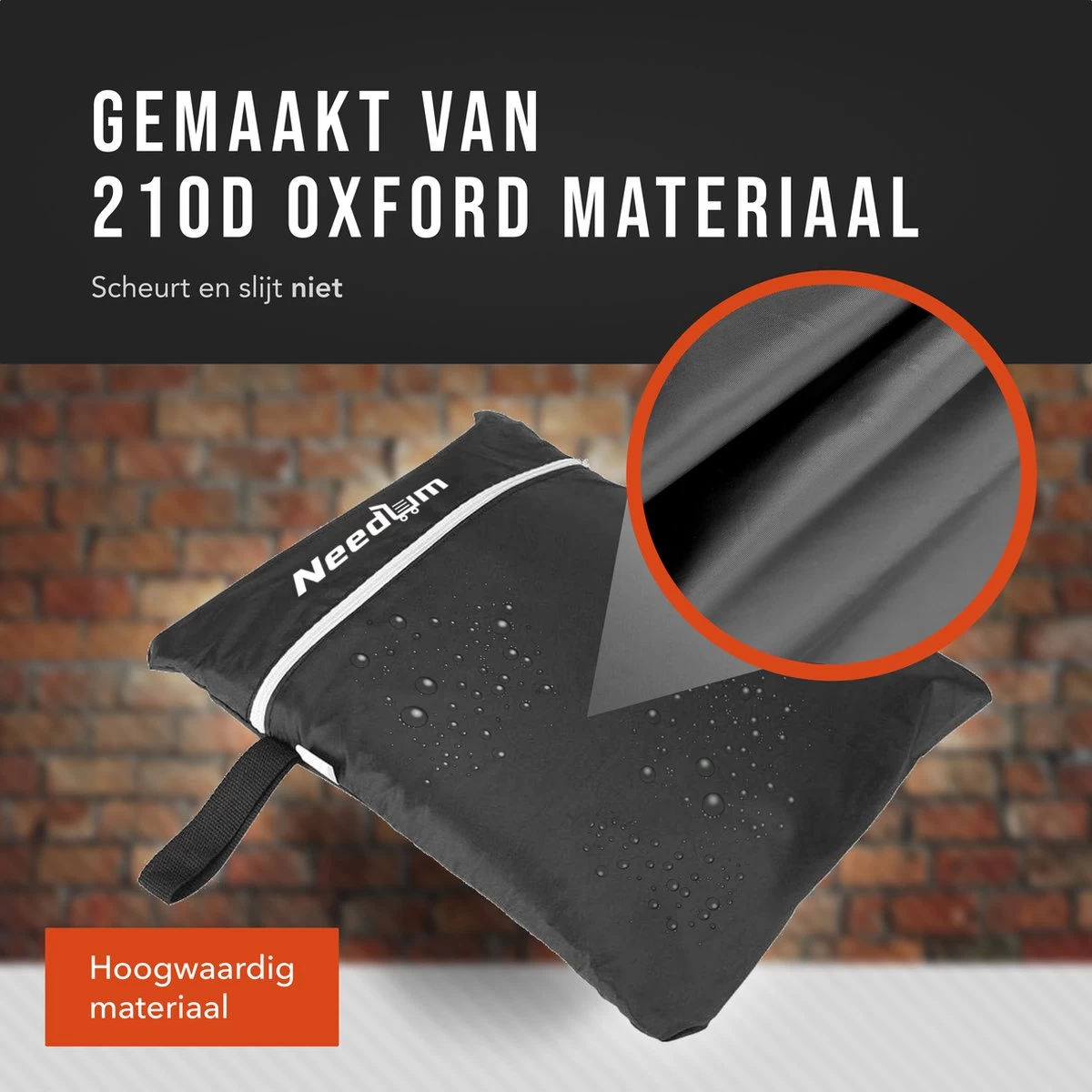 Merkloos BBQ Accesoires - BBQ Hoes - BBQ Hoes Waterdicht - Hoes - Hoes BBQ - UV- En Waterdicht - 145 X 61 X 117 Cm - Afbeelding 3