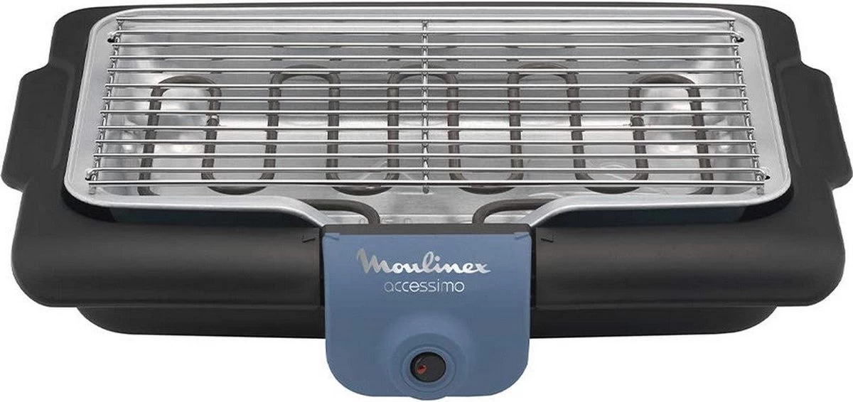 Moulinex BG134812 Barbecue Tafelblad Electrisch 2100W Zwart, Blauw, Zilver Barbecue - Afbeelding 8