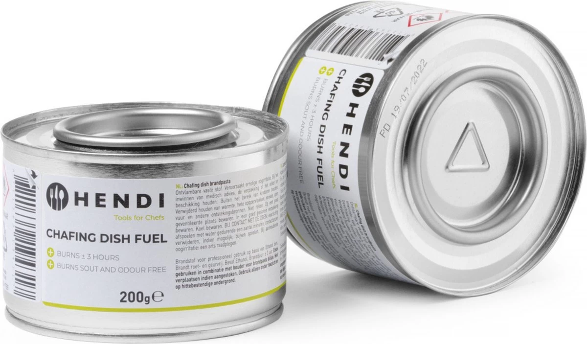 Hendi Brandpasta Voor Chafing Dish - Brandgel 200g - ( 12 Stuks ) - Afbeelding 6