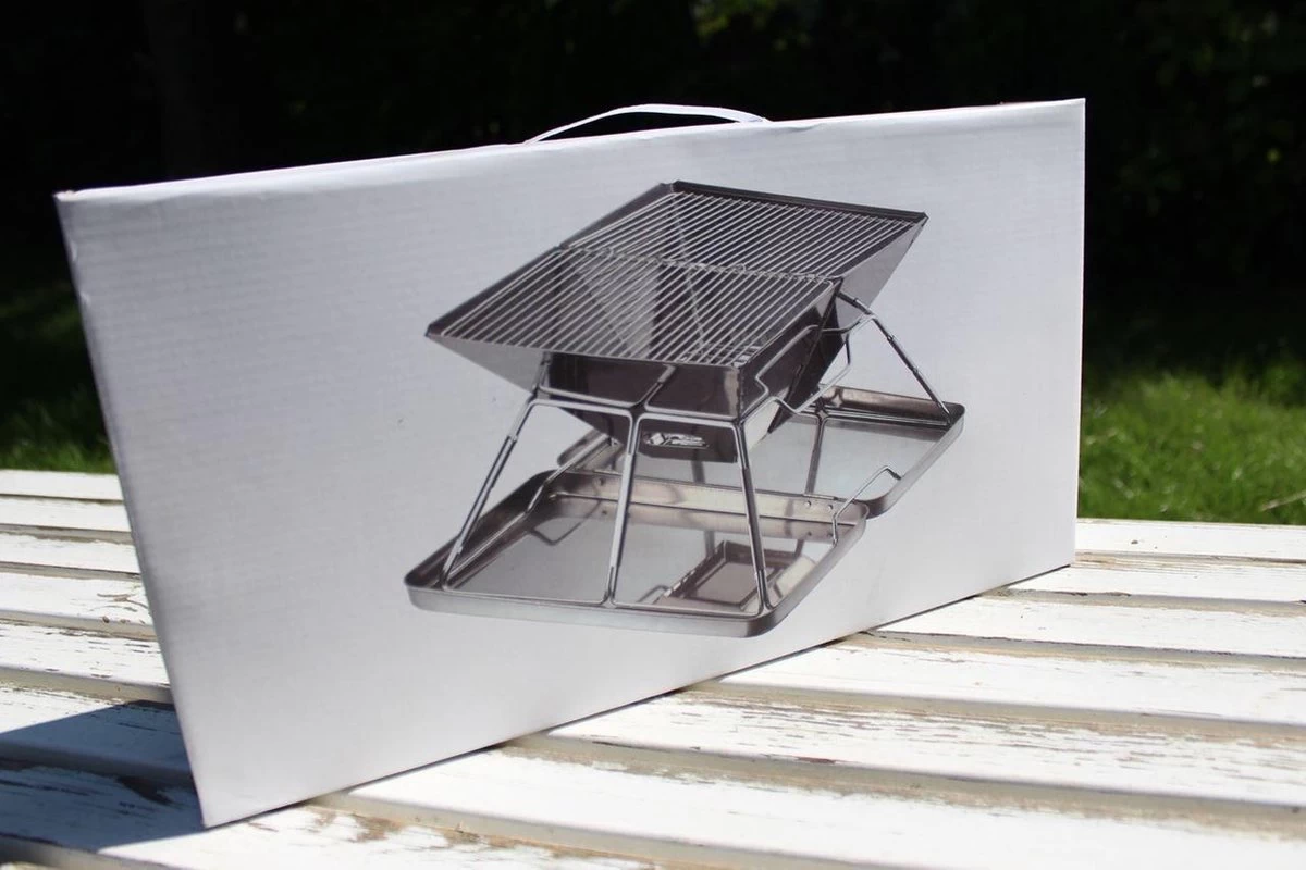 United Entertainment - Opvouwbare Houtskoolbarbecue - RVS - Met Koffer En Draagtas - Afbeelding 5