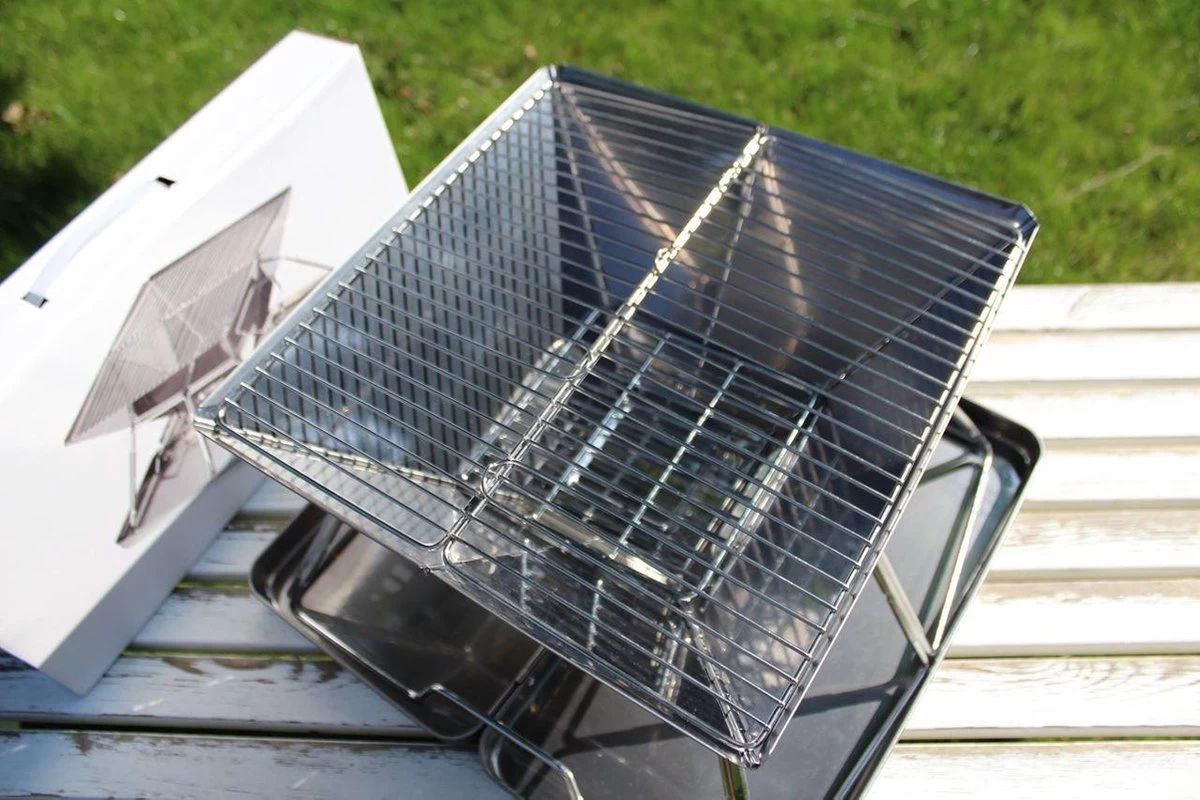 United Entertainment - Opvouwbare Houtskoolbarbecue - RVS - Met Koffer En Draagtas - Afbeelding 8