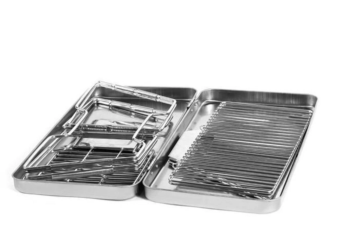 United Entertainment - Opvouwbare Houtskoolbarbecue - RVS - Met Koffer En Draagtas - Afbeelding 7