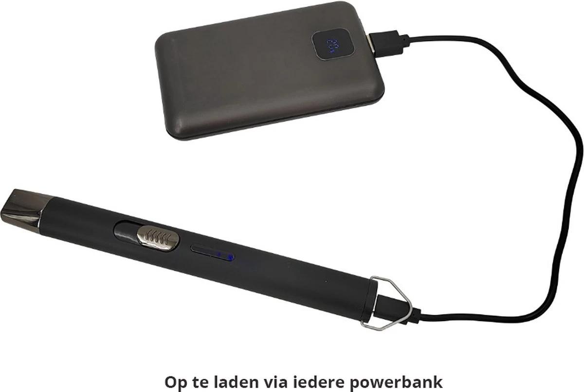 Bowlit PRO 2 Elektrisch Oplaadbare Kaarsen Aansteker Voor Kaarsen, Keuken / BBQ En Vuurwerk Etc. - Afbeelding 4