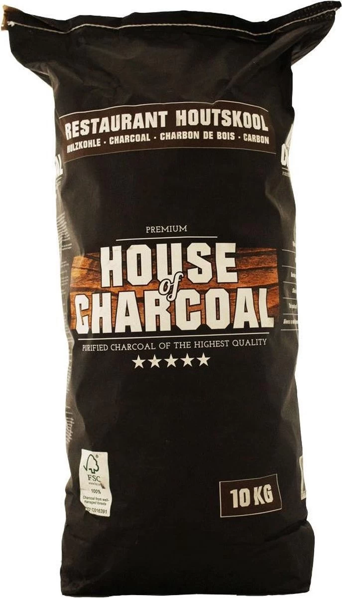 House Of Charcoal Acacia Restaurant Houtskool FSC 10kg
