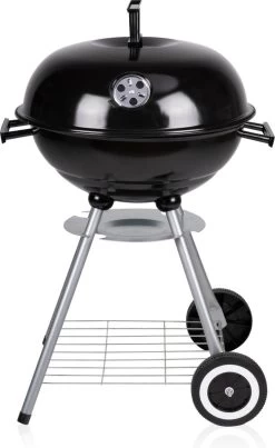 BBQ Collection Houtskoolbarbecue - Kogelbarbecue 45 X 60 Centimeter - Ronde Barbecue - Barbecue Op Wielen - Zwart - Metaal