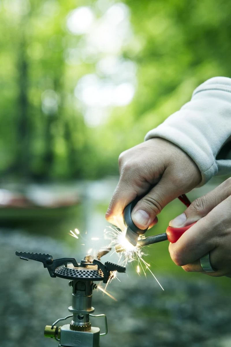 Light My Fire FireSteel Scout Bio Blauw + Noodfluit Milieuvriendelijke Vuurmaker Magnesium Aansteker - Afbeelding 4