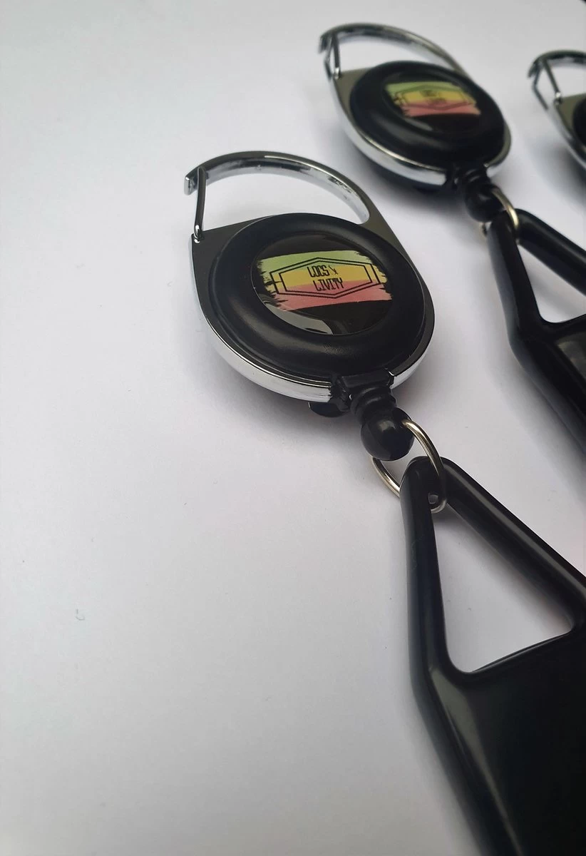 Merkloos Aanstekerhouder (intrekbaar) Met Koord EXCL Aansteker - Afbeelding 2